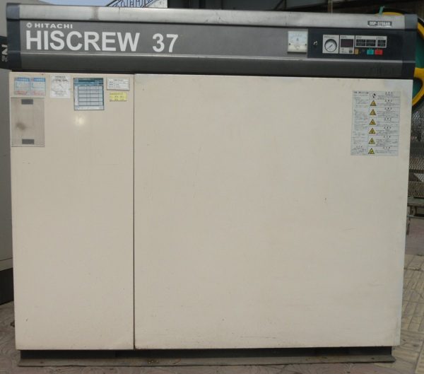 Máy nén khí trục vít cũ Hitachi Hiscrew 37kw (seri 2000) Inverter